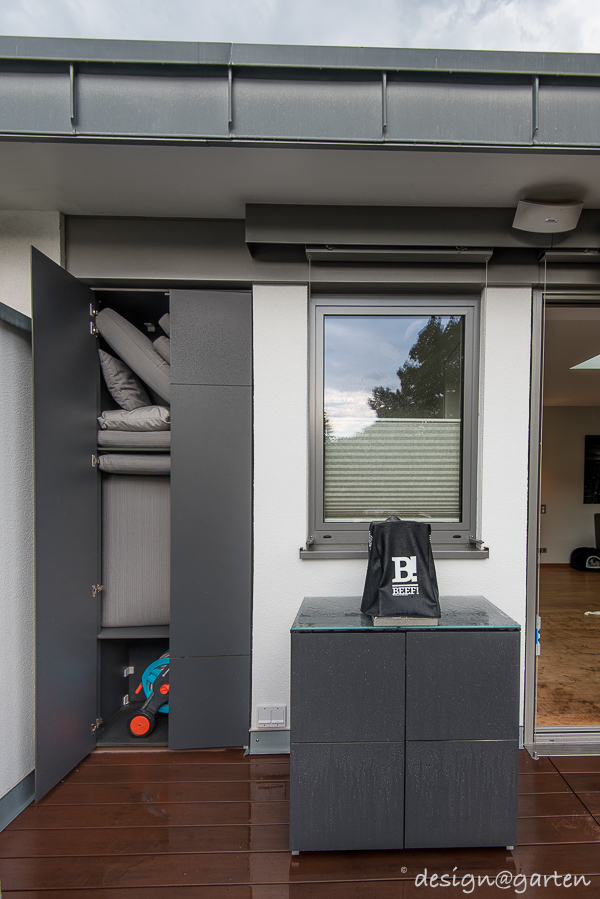 Intelligent outdoor planning: custom-made patio cabinets